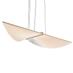 Люстра в виде распахнутых крыльев из тонких металлических планок Flight of Freedom варинант исполнения - 1 | Loft Concept в Москве