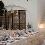 Подвесной светильник стеклянный в виде канделябра Curved Glass Chandelier варинант исполнения - 7 | Loft Concept в Москве