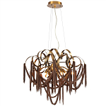 Люстра подвесная с переплетенными металлическими лентами и цепочками Atlantis Chain варинант исполнения - 2 | Loft Concept в Москве