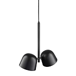 Подвесной светильник черный с 2-мя плафонами Pendant lamp Black варинант исполнения - 3 | Loft Concept в Москве