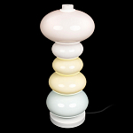 Настольная лампа из стеклянных сфер в пастельных тонах Высота 48 см Pastel Lunaria варинант исполнения - 3 | Loft Concept в Москве
