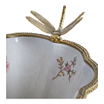 Ваза из фарфора с бронзвой стрекозой  Paradise Dragonfly варинант исполнения - 3 | Loft Concept в Москве