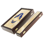 Нарды настольные из натурального камня лазурит и долерит Backgammon from Stone варинант исполнения - 15 | Loft Concept в Москве