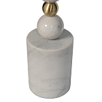 Торшер мраморный с белым абажуром Floor lamp Jewelry варинант исполнения - 2 | Loft Concept в Москве