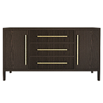 Буфет Primo с тремя ящиками и двумя фасадами Темный орех варинант исполнения - 9 | Loft Concept в Москве