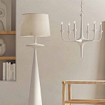 Торшер белый с фигурным каркасом Bleached Element варинант исполнения - 3 | Loft Concept в Москве