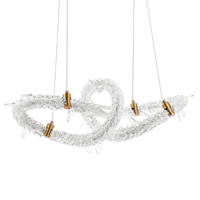       Gilbertine Crystals Curly Ring Chandelier     | Loft Concept 