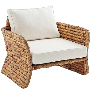 Кресло из плетеного гиацинта Gardner Wicker Armchair