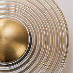 Бра с янтарным стеклянным диском и золотистыми акцентами Savio Glass Disc варинант исполнения - 5 | Loft Concept в Москве