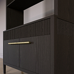 Стеллаж Primo с ящиками Темный орех варинант исполнения - 4 | Loft Concept в Москве