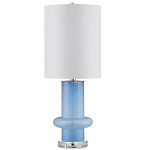 Настольная лампа из стекла с высоким абажуром Column варинант исполнения - 3 | Loft Concept в Москве