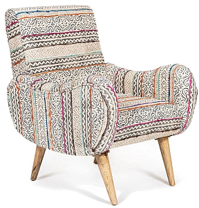 Кресло KELIM Pattern Brown Chair