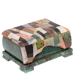 Шкатулка с мозаикой из натуральных камней Stone Casket варинант исполнения - 1 | Loft Concept в Москве