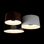 Потолочный светильник с 3-мя цилиндрическими абажурами черного белого и коричневого цвета Urban Dome варинант исполнения - 4 | Loft Concept в Москве