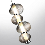 Подвесной светильник с 4-мя рифлеными стеклянными шарами Marcelh Light варинант исполнения - 5 | Loft Concept в Москве