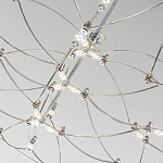 Люстра подвесная с тонкой металлической конструкцией цвета хром Quasar варинант исполнения - 5 | Loft Concept в Москве