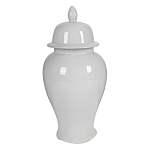 Ваза белая с крышкой однотонная Chinoiserie Ceramics варинант исполнения - 8 | Loft Concept в Москве