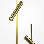 Напольный торшер светодионый золотой Lumen Duo варинант исполнения - 3 | Loft Concept в Москве