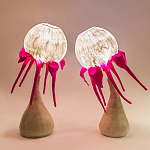 Торшер фуксия «Цветы из снов»  варинант исполнения - 3 | Loft Concept в Москве