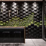 Гипсовая 3D панель с принтографией PM-30 варинант исполнения - 1 | Loft Concept в Москве