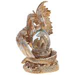 Декоративная статуэтка Дракон Dragon Guarding a Glass Egg Copper варинант исполнения - 1 | Loft Concept в Москве