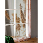 Зеркало-окно настенное в венецианском стиле с деревянной рамой бежевого цвета Venetian Smooth варинант исполнения - 6 | Loft Concept в Москве