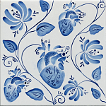 Плитка с узором Сердце варинант исполнения - 2 | Loft Concept в Москве