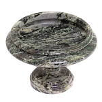 Фруктовница средняя из натурального камня Змеевик Шабровский Natural Stone Fruit Bowls варинант исполнения - 2 | Loft Concept в Москве