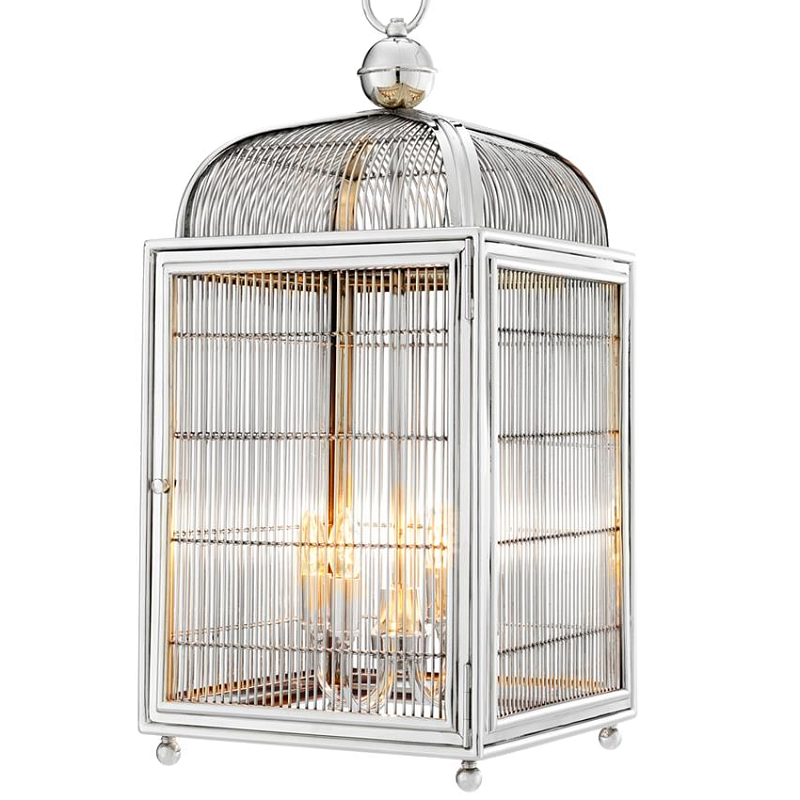 Люстра Lantern Falcon Nickel Никель в Москве | Loft Concept 