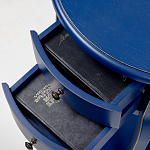 Синяя тумба на фигурных ножках Shelby варинант исполнения - 7 | Loft Concept в Москве