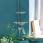 Обои ручная роспись Nantucket Crossing Brandt colourway on scenic paper варинант исполнения - 5 | Loft Concept в Москве