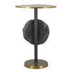 Столик приставной с абстрактным основанием и акцентом в виде золотистого диска Heavenly Space варинант исполнения - 2 | Loft Concept в Москве