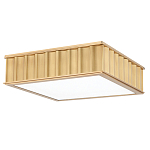 Потолочный светильник квадратный с гофрированным латунным абажуром Millennium варинант исполнения - 2 | Loft Concept в Москве