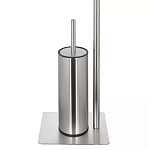 Держатель для туалетной бумаги с ершиком Chrome Bathroom Accessory варинант исполнения - 4 | Loft Concept в Москве