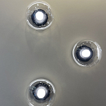 Бра с куполообразным плафоном и черным металлическим основанием Flos Wireline Lighting варинант исполнения - 1 | Loft Concept в Москве