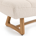 Оттоманка с обивкой букле Lino White Boucle Ottoman варинант исполнения - 3 | Loft Concept в Москве