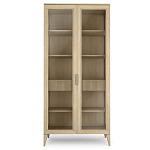 Витрина стеклянная 2-х дверная с ящиками и 5-ю полками Harper Line варинант исполнения - 2 | Loft Concept в Москве