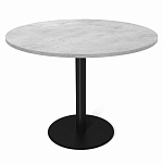 Стол обеденный с круглой светло-серой столешницей Harris Collection варинант исполнения - 1 | Loft Concept в Москве