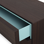 Дизайнерский комод коричневый с 2-мя ящиками и дверцами Pandora варинант исполнения - 2 | Loft Concept в Москве