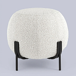 Пуф в ткани букле молочного цвета Pikelet варинант исполнения - 2 | Loft Concept в Москве