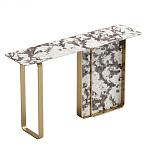Консоль с прямоугольной мраморной столешницей Vivian Console варинант исполнения - 1 | Loft Concept в Москве