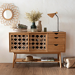 Зеркало из ротанга в форме цветка WICKER MIRROR 65  варинант исполнения - 3 | Loft Concept в Москве