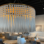 Люстра серая плетеная с кисточками Boho Tassel Chandelier варинант исполнения - 2 | Loft Concept в Москве