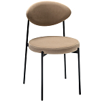 Стул металлический с мягкой спинкой и сиденьем из велюра Alfie Chair варинант исполнения - 4 | Loft Concept в Москве