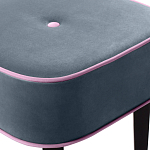 Квадратный мягкий пуф на черных ножках Winton Pouf Square варинант исполнения - 24 | Loft Concept в Москве