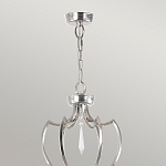 Люстра цвета никель с 6-ю лампами и стеклянными подвесками Elstead Lighting варинант исполнения - 4 | Loft Concept в Москве