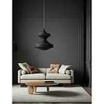 Подвесной вязаный черный светильник «Моника» варинант исполнения - 3 | Loft Concept в Москве