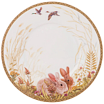 Чайная пара из фарфора с изображением собаки и зайцев 300 мл Hunting Porcelain Collection 2 варинант исполнения - 3 | Loft Concept в Москве