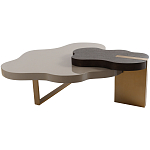 Кофейный стол со столешницей волнистой формы Gale Curved Coffee Table варинант исполнения - 3 | Loft Concept в Москве