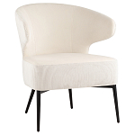 Современное мягкое кресло на металлических ножках Rakush Milk варинант исполнения - 1 | Loft Concept в Москве